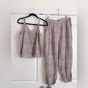 Aerie cheetah print set XL